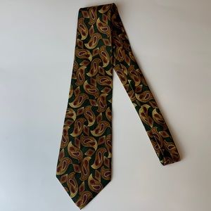 Burberry Mens Silk Tie Paisley